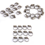 Maxbell 30x Adjustable Car Fuel Petrol Pipe Hose Clips Stainless Spring Clamp 8-19mm
