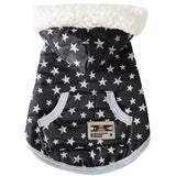 Maxbell Maxbell Pet Dogs Winter Warm Hoodies Jacket Coat Cats Vest Clothes Costume Star L
