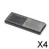 Maxbell 4xCar Cycle Reflector Light Reflective Strips Stick On Self Adhesive White