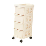 Maxbell Maxbell Trolley on Wheels Rack Cart with Drawers for Living Room Laundry Food Pantry 4 Tier