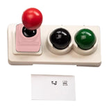 Maxbell Keycaps Vintage Design Sturdy Gifts with Storage Box Gaming Joystick Keycaps Pink Base