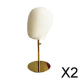 2x21'' Adjustable Canvas Wig Making Mannequin Head for Hat Cap Toupee Display