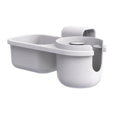 Maxbell Child Cup Holder Snack Tray Food Tray Car Rear Seat Organizer for Baby Wagon Gray