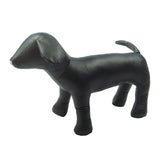 1PC Dog Mannequin PU Leather Standing Position for Display Dog Toys Black L