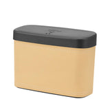 Maxbell Mini Car Trash Can Portable Car Garbage Can for Automotive Home Desktop Beige