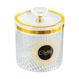 Maxbell Food Storage Container Nuts Canister for Serving Tea Cookies Pasta coffee label clear