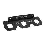 Maxbell Battery Holder Rack Space Saving Wall Mounted Rack for Bench Work Truck Home 3 Slots