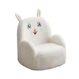 Maxbell 2in1 Kids Cartoon Sofa Bed, Soft Plush, Solid Wood, Safe & Space-Saving Cream Rabbit Basic