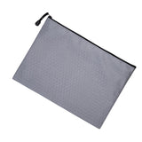 Maxbell Zipper Pouch Gray Document Bag for Office Appliances School Supplies Gadgets