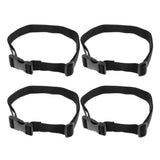 Maxbell 4pieces Heavy Duty Quick-Release Webbing Waist Belt with Buckle Width 2.5cm