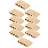 Maxbell 10x Elastic Belt Keepers Strap Retainer Band for Pants Belt Nylon Belt Loops Khaki