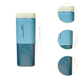 Maxbell Toothbrush Holder Portable Modern Rinse Mouthwash Cup for Hotel Home Outdoor Blue