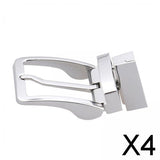 Maxbell 4xAlloy Belt Buckle for Leather Strap Classic Belt Accessories Pin Belt Buckle