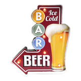 Maxbell Bar Light up Signs Wall Sign Home Living Room Cafe Kitchen Easy Setup Plaque Beer Bar