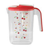 Maxbell Fridge Door Water Pitcher Portable Water Jug for Barbecue Parties Restaurant red