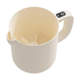 Maxbell Electric Egg Beater Rice Washer Manual Egg Mixer for Whipping Mixing Washing Beige