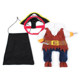 Maxbell Maxbell Pet Dog Cat Pirate Shape Apparel Doggy Clothes Costume Dress Suit Outfit XL