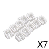 Maxbell 7x10pcs Plastic Curtain Track Runners Rail Runners with Eyelet