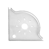 Maxbell Corner Fish Tank Shelf Organizer Coral Frag Holder for Family Adults Friends White