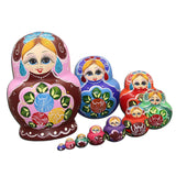 Maxbell 10 Pieces Russian Nesting Doll Matryoshka Doll for Tabletop Home Collectible