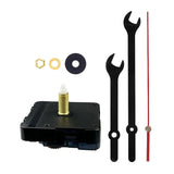 Wall Clock Movement Mechanism High Torque Kit for DIY Replacement Parts 28mm Shaft Black Red