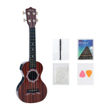 Maxbell Kids Toy Ukulele Practice Learning Developmental   Brown wood Grain