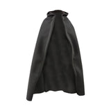 Maxbell 1/6 Male Hoodie Cloak Retro Long Cape for 12inch Male Figures Body Accessory Black