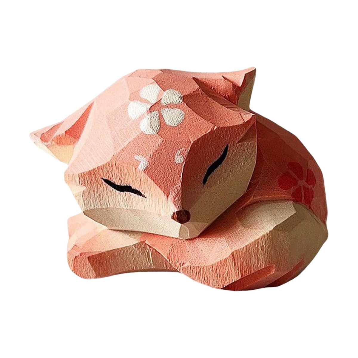 Maxbell Maxbell Cute Wooden Lowrie Statue Fogurines Animal Sculpture Decoration Craft Arts No Keychain