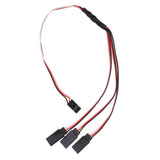 Maxbell 300mm 3-Way + 150mm 4-Way Servo Extension Y Splitter Cable Wire for Futaba
