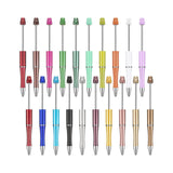 Maxbell 2x20 Pieces Bead Pen Printable Beaded Pen for Stationery Journaling Supplies