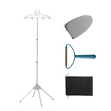 Maxbell Garment Steamer Rack Folding Steamer Hanger Stand for Retail Hotel Cloakroom Gray