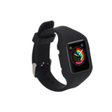 Maxbell 2xReplacement Silicone Wristband for Apple Watch 38mm Watchbands Sport Black