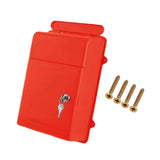 Maxbell Wall Mounted Mailbox Wide Opening Collection Box for Cards Newspapers School Red