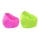 Maxbell Waterproof Stuffed Animal Storage Bean Bag Cover Green & Hot Pink