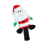 Golf Wood Headcover Portable Long Neck Funny Soft Plush Golf Shaft Protector Santa Claus