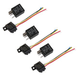 Maxbell 3pcs Car Truck Auto 12V 20A/30A SPDT Relays 5 Pin 5P & Socket 5 Wire