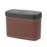 Maxbell Mini Car Trash Can Portable Car Garbage Can for Automotive Home Desktop Brown