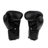 Maxbell PU Muay Thai Training Punching Bag Mitts Sparring Boxing Gym Gloves Black - Aladdin Shoppers