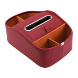 Maxbell Maxbell Car Armrest Storage Box Console Organizer for Lipstick Key Paper Towels red