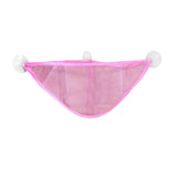 Maxbell Corner Shower Bag Bathroom Hanging Mesh Basket for Baby Boys and Girls Pink