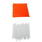 Maxbell 72Pcs Universal Motocross Wheel Rim Spoke Wraps Skins Cover Orange & White