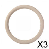 Maxbell 3xCar Steering Wheel Cover Auto Decoration Covers Comfortable Protective Cover Beige