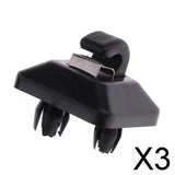 Maxbell 3xSun Visor Clip Hook Holder for Audi A1 A3 A4 A5 Q3 Q5 2013 2014 2015 Black 2