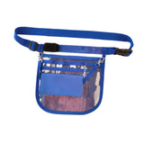 Maxbell Nurse Fanny Pack Apron Hip Bag for Pet Grooming Multi Compartments Waist Bag Blue