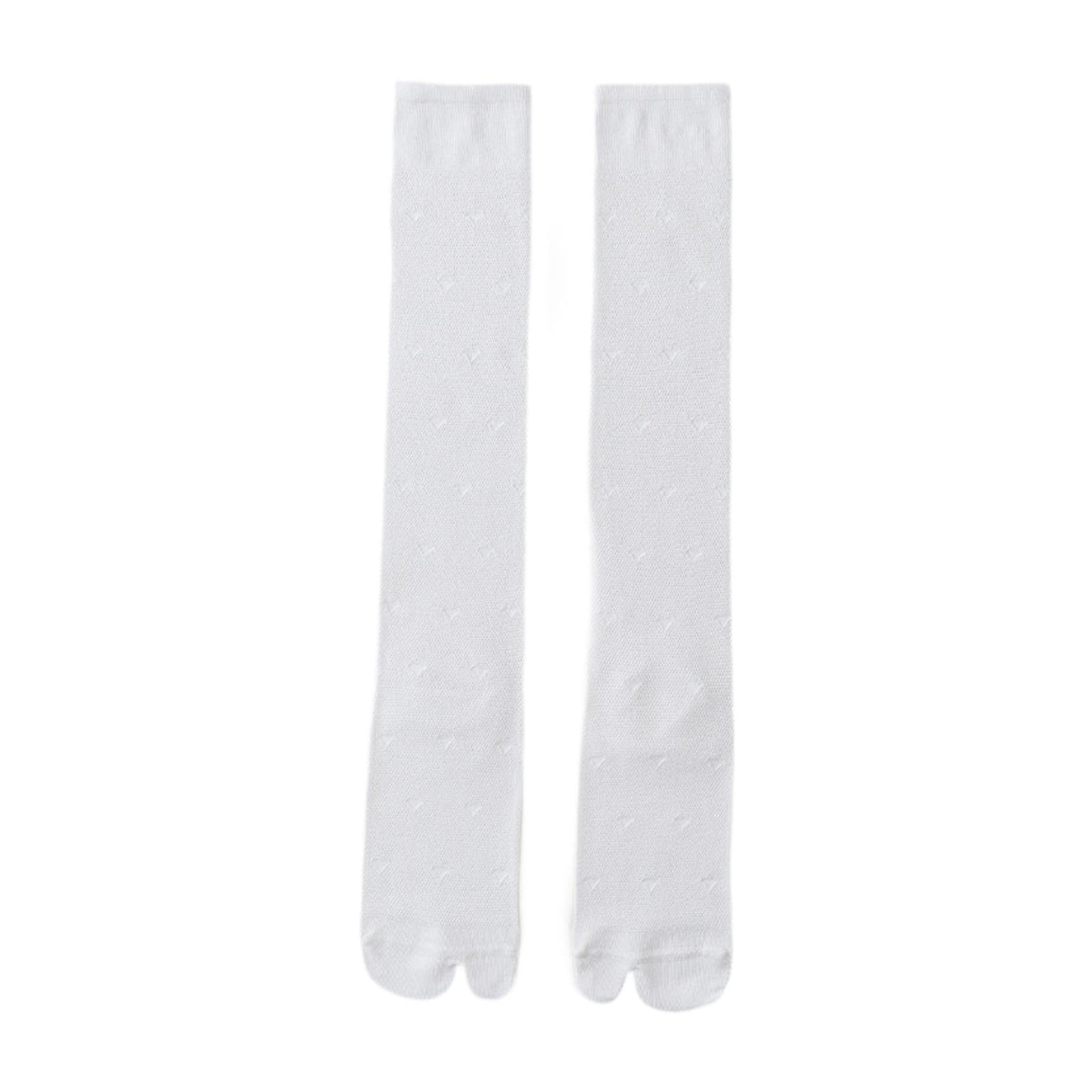 Maxbell Thin Long Tabi Sandal Socks Big Toe Separated for Women Flip Flops Accessory White