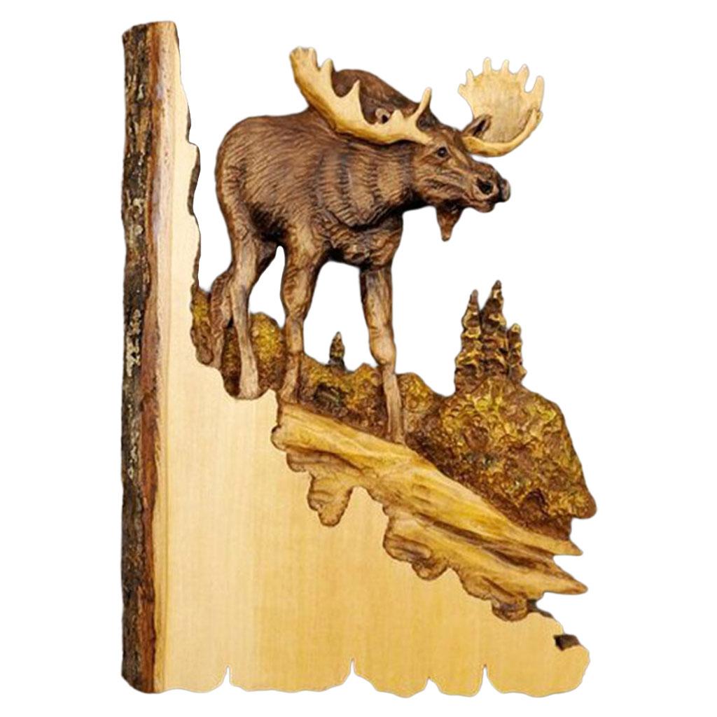 Maxbell Maxbell Animal Wall Sculpture Collectible Figurines Statue Resin Crafts Elk