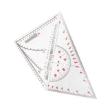 Maxbell 2Pcs Triangle Ruler Square Protractor Triangle for Architect Engineer