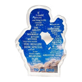 Maxbell Gift for Dad Versatile Ornament Present Stylish Creative Acrylic Plaque Sign Father and Daughter