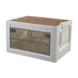 Maxbell Stackable Storage Bins Storage Boxes Travel Carrier Box Folding Storage Bins Clear