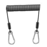 Maxbell Fishing Lanyard Coil Lanyard Security Leash Professional Fishing Pole Tether 2m
